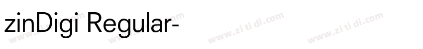 zinDigi Regular字体转换